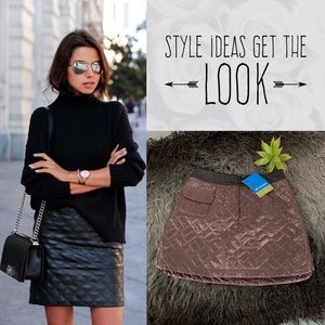 Columbia Quilted Down Mini Skirt